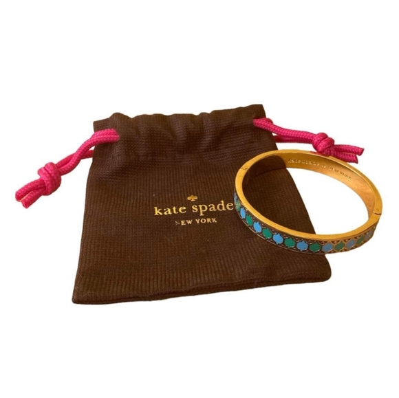 Kate Spade gold and turquoise braclet - Picture 1 of 4